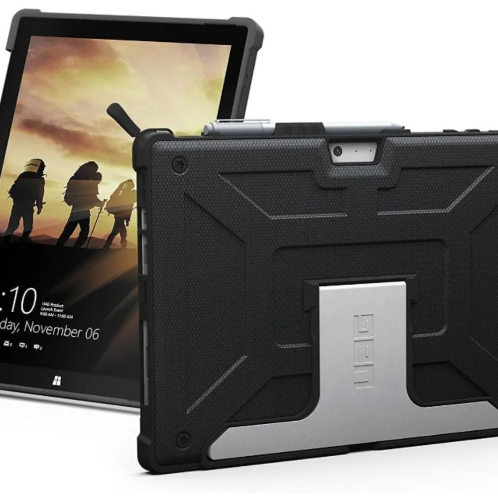 URBAN ARMOR GEAR UAG Microsoft Surface 7/6/5/4 Rugged Black Aluminum Drop Tested